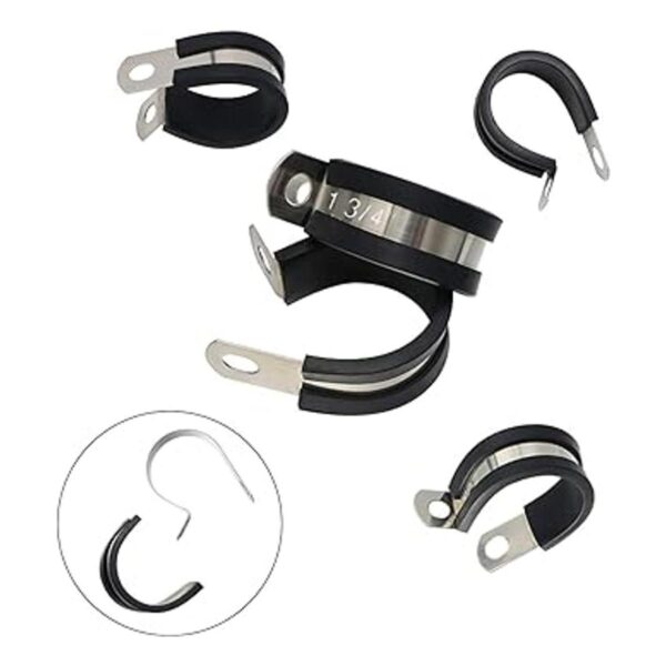 Abrazaderas de cable de acero inoxidable acolchadas de_4