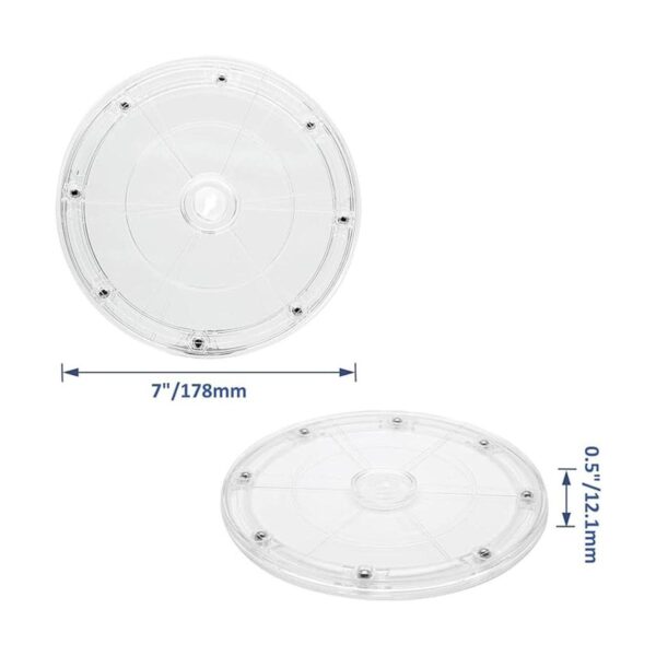 Zorveiio 2 unidades 7 pulgadas acrílico transparente
