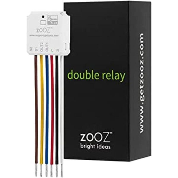 Zooz 700 Series ZWave Plus Double Relay ZEN52 Controla 2_1