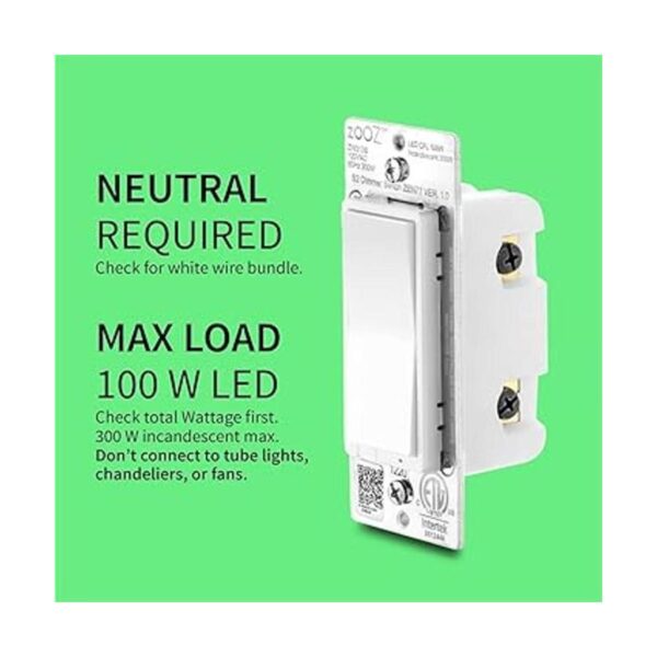 Zooz 700 Series ZWave Plus S2 Interruptor de atenuación