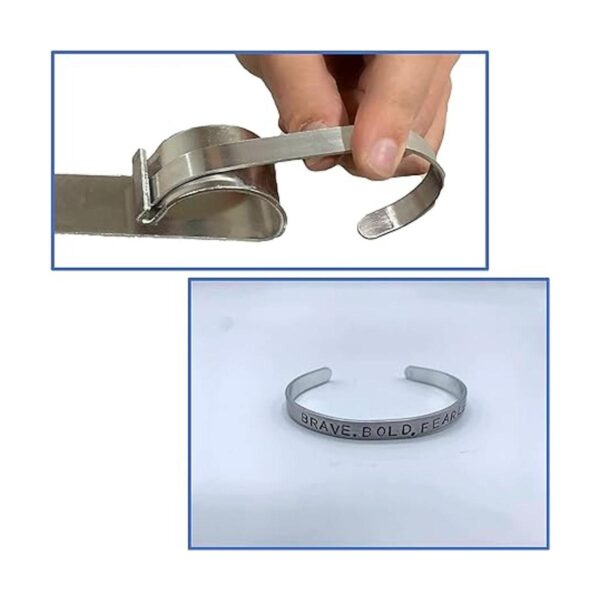 Kit de estampado de metal para pulsera en blanco de