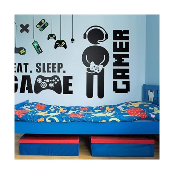 3 hojas de pegatinas de pared de videojuegos vinilo para