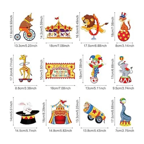 30 piezas de decoración colgante de carnaval decoración_2