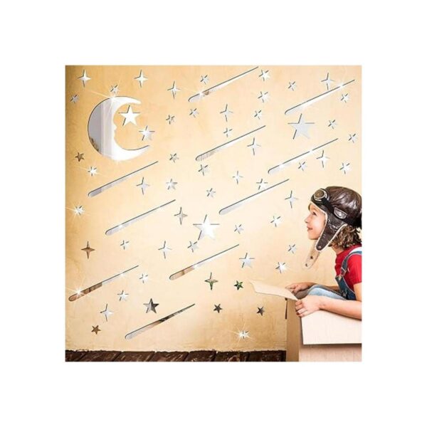 216 piezas de calcomanías 3D de pared con estrellas de