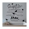 2 calcomanías de pared con frase en inglés God Things are