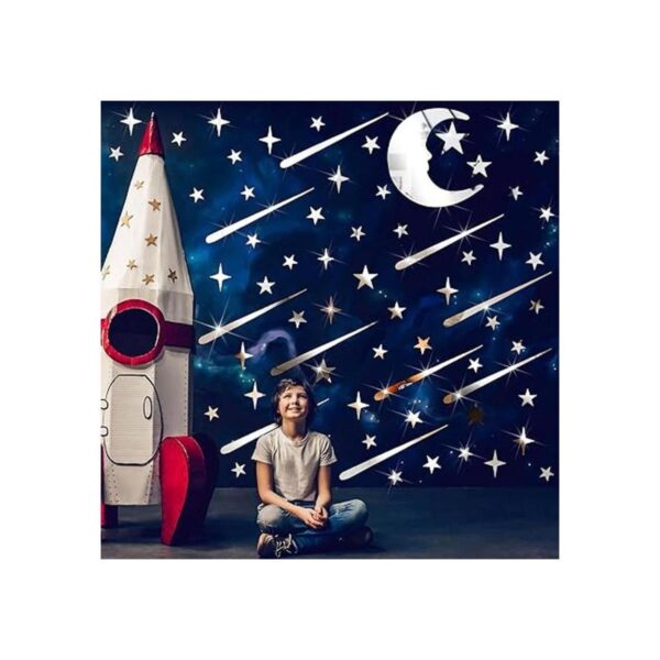 216 piezas de calcomanías 3D de pared con estrellas de
