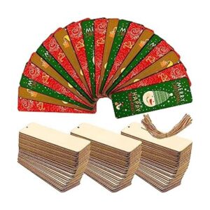 Marcapáginas de madera en blanco para manualidades