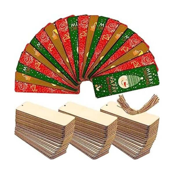 Marcapáginas de madera en blanco para manualidades