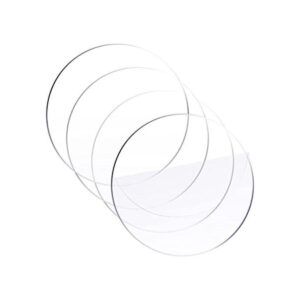 Hoja de acrílico transparente circular 12 x 12 pulgadas