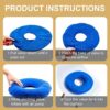 Cojín inflable de 3 piezas de 15.0 in de anillo inflable