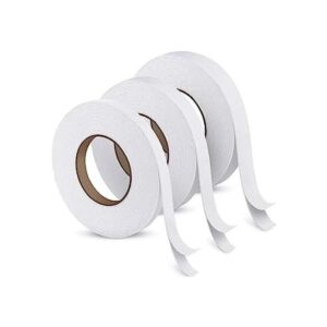 3 rollos de cinta adhesiva de espuma de doble cara para