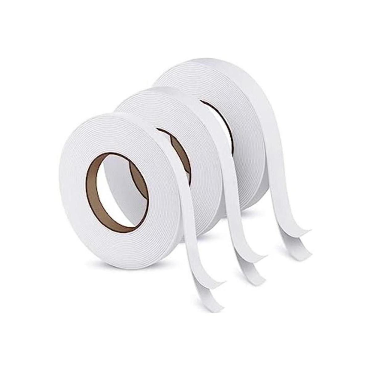 3 rollos de cinta adhesiva de espuma de doble cara para
