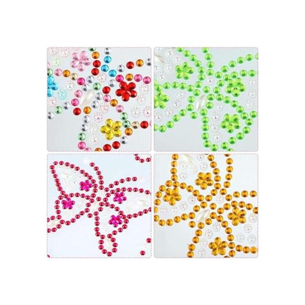 40 pegatinas de mariposa con diamantes de imitación