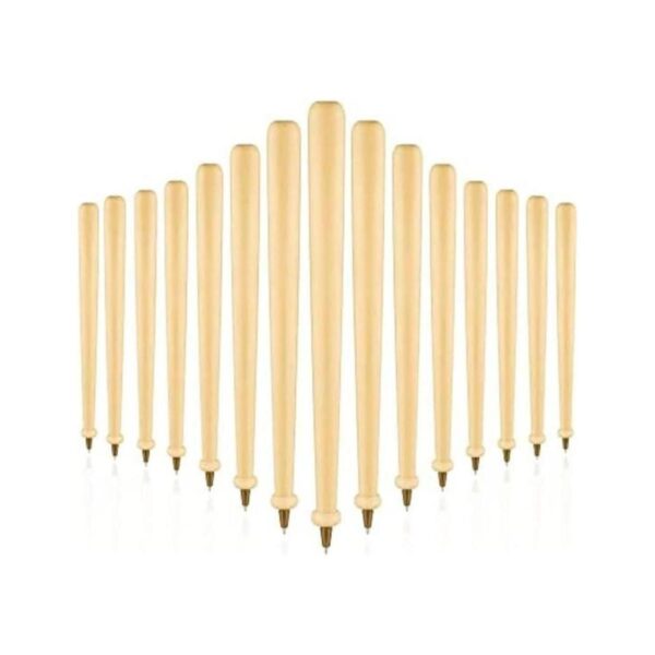 15 piezas de madera de bate de béisbol tinta negra_1