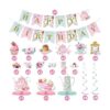 40 piezas de decoración floral para fiesta de té