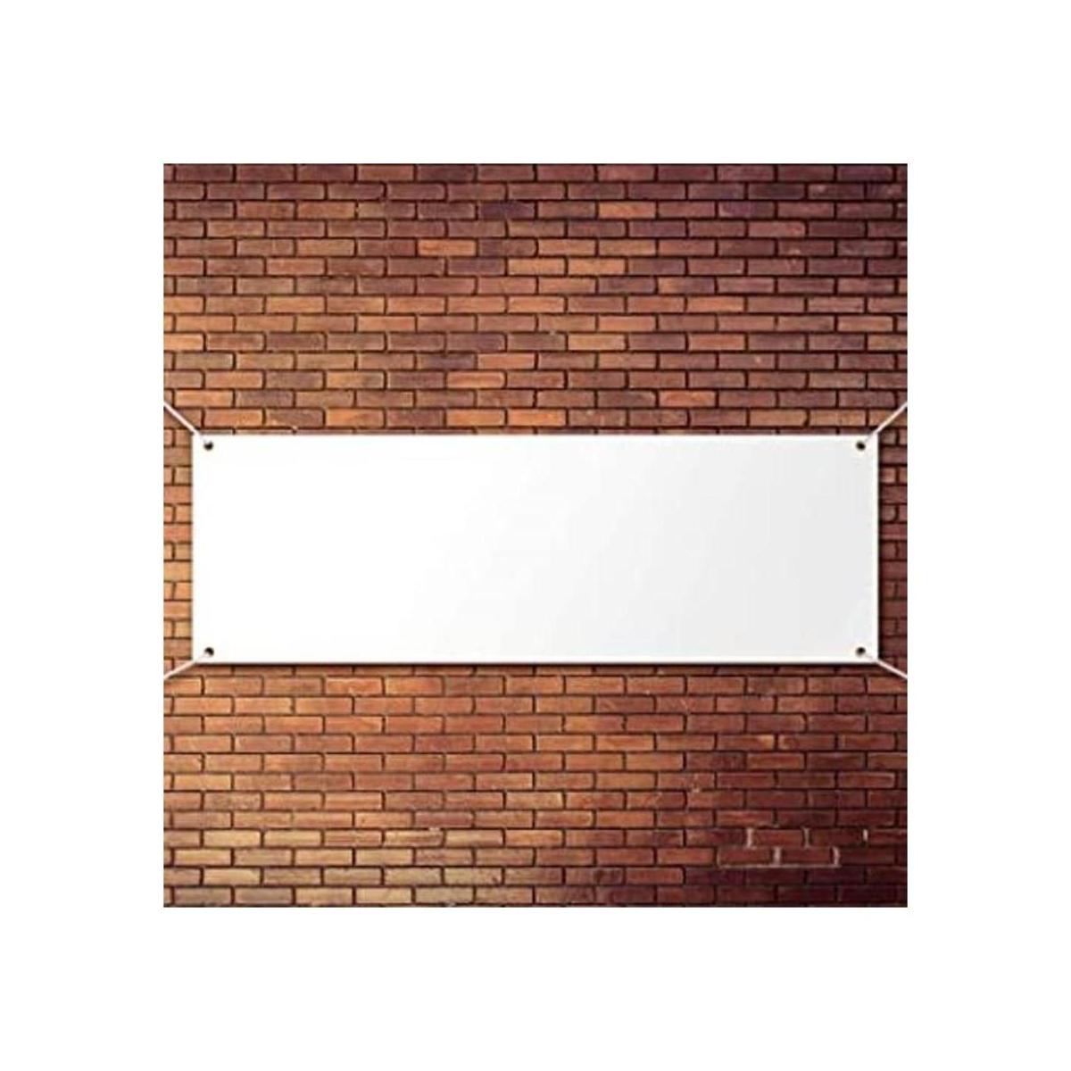 Pancarta grande y letreros en blanco de poliéster tela