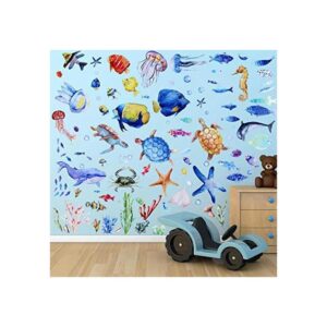 116 calcomanías de pared bajo el mar para medusas_1