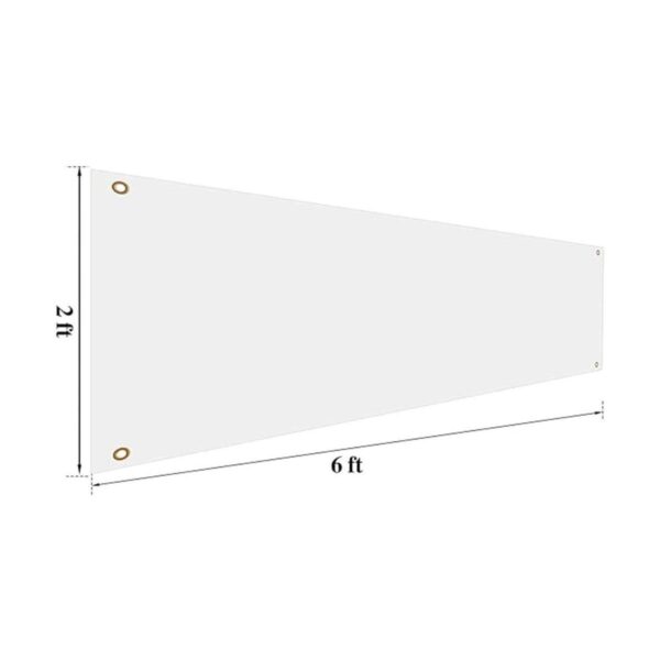 Pancarta grande y letreros en blanco de poliéster tela_2