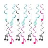 Zonon 25 piezas de espiral para colgar notas musicales_1