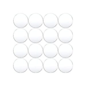 16 piezas de acrílico circular transparente de 0.08_1