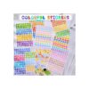 20 hojas de calcomanías coloridas con números del