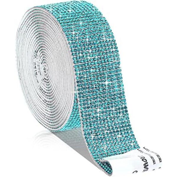 Zonon Tiras adhesivas con diamantes de imitación para