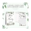50 tarjetas de memoria de eucalipto verde para compartir