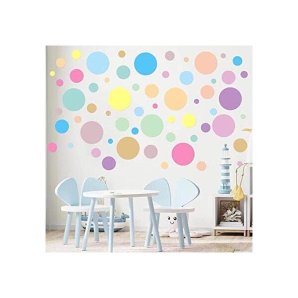 264 calcomanías de pared de lunares circulares para_1