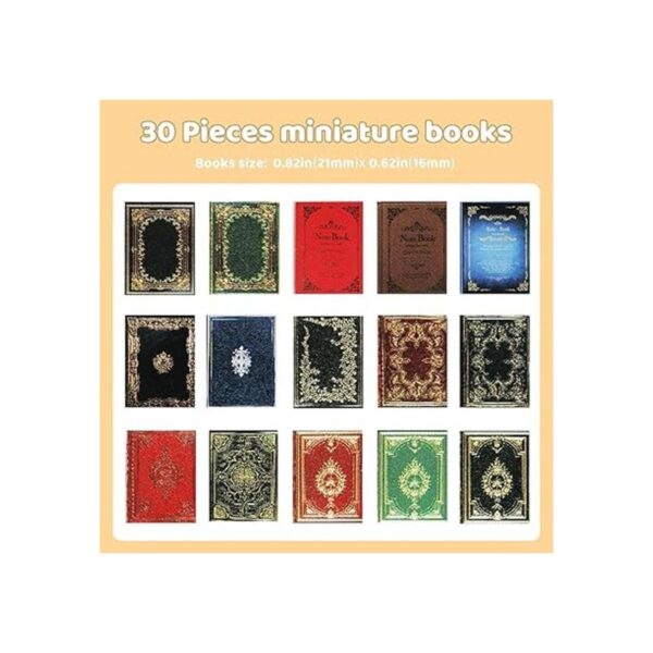 30 piezas a escala 112 libros en miniatura libros_2
