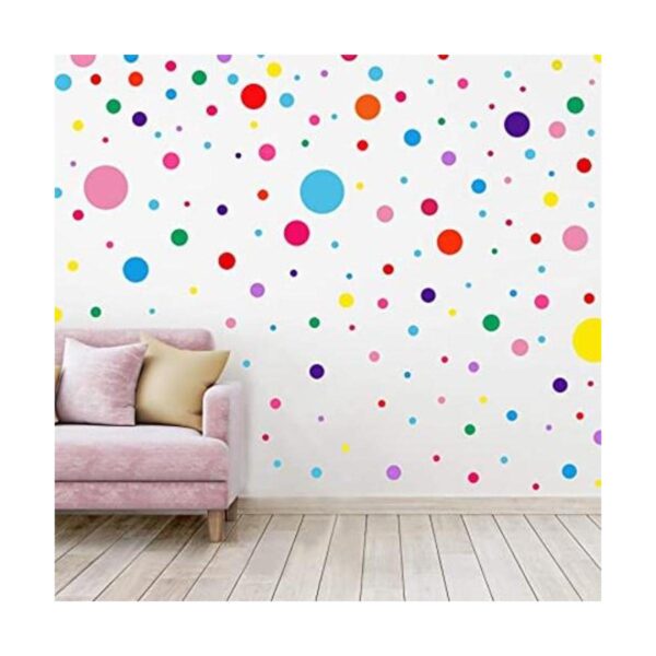 264 calcomanías de pared con lunares circulares para_1