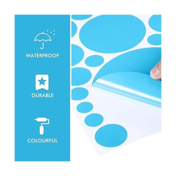 264 calcomanías de pared con lunares circulares para_3