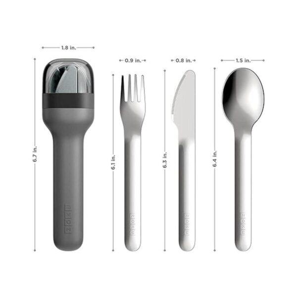ZOKU Juego de utensilios de bolsillo carbón tenedor_4