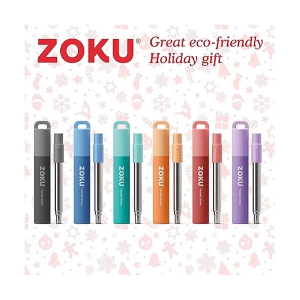 ZOKU Pajita de bolsillo reutilizable pajita telescópica_3