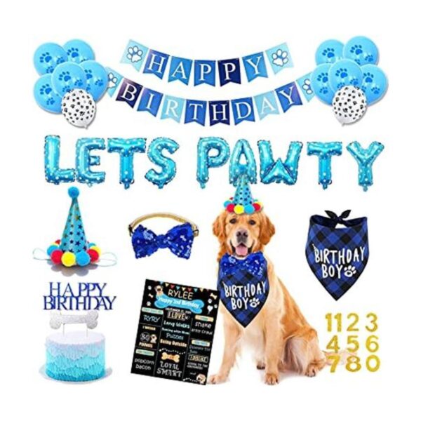 Suministros de fiesta de cumpleaños para perros