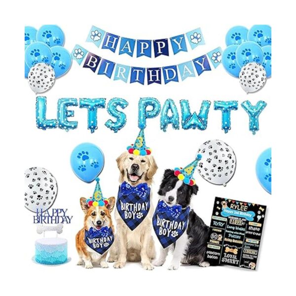 Suministros de fiesta de cumpleaños para perros