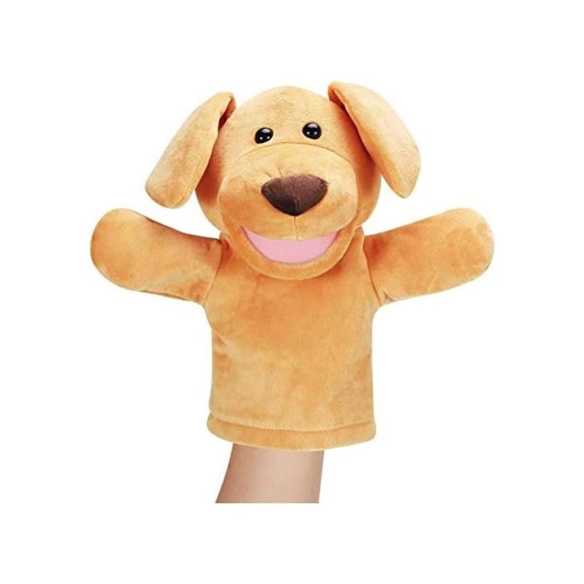 Marionetas de mano para perro cachorro suave y suave