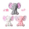 Zomiboo 3 piezas de elefante de peluche de elefante de 8_1