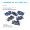 BULVACK Paquete de 10 convertidores DCDC LM2596 módulo_2