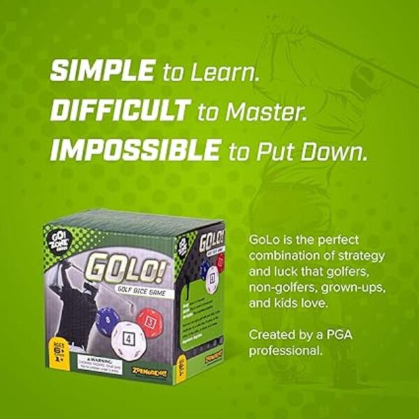 Zobmondo Juego de dados de golf GoLo para familias y_2
