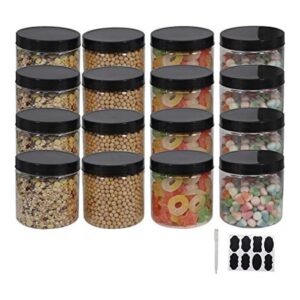 ZMYBCPACK Paquete de 12 tarros de plástico de 16 onzas_1