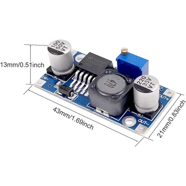 BULVACK Paquete de 10 convertidores DCDC LM2596 módulo_4
