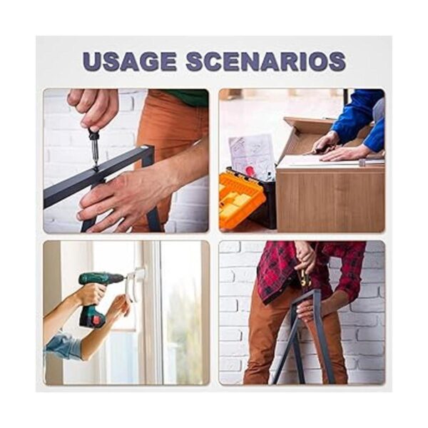Zmbroll 250 tornillos de cabeza plana M4 tornillos_2