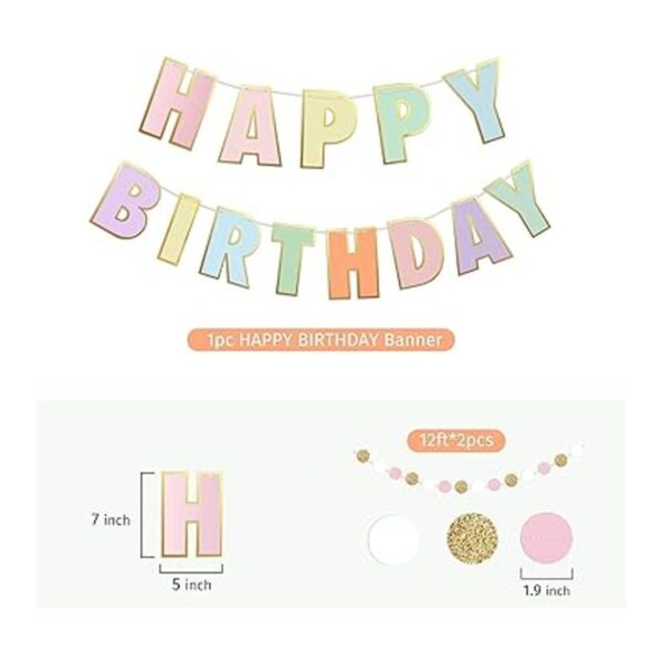 ZoZac Banner y decoraciones de feliz cumpleaños