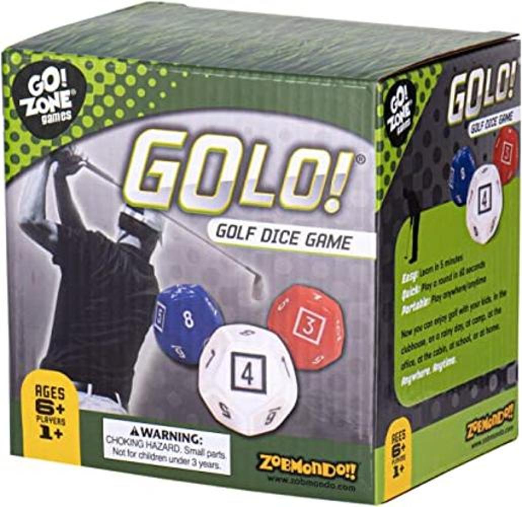 Zobmondo Juego de dados de golf GoLo para familias y