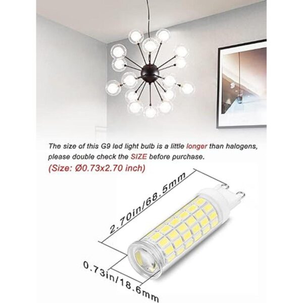 Ziomitus Bombillas LED G9 de 75 W 80 W 100 W halógenas_2