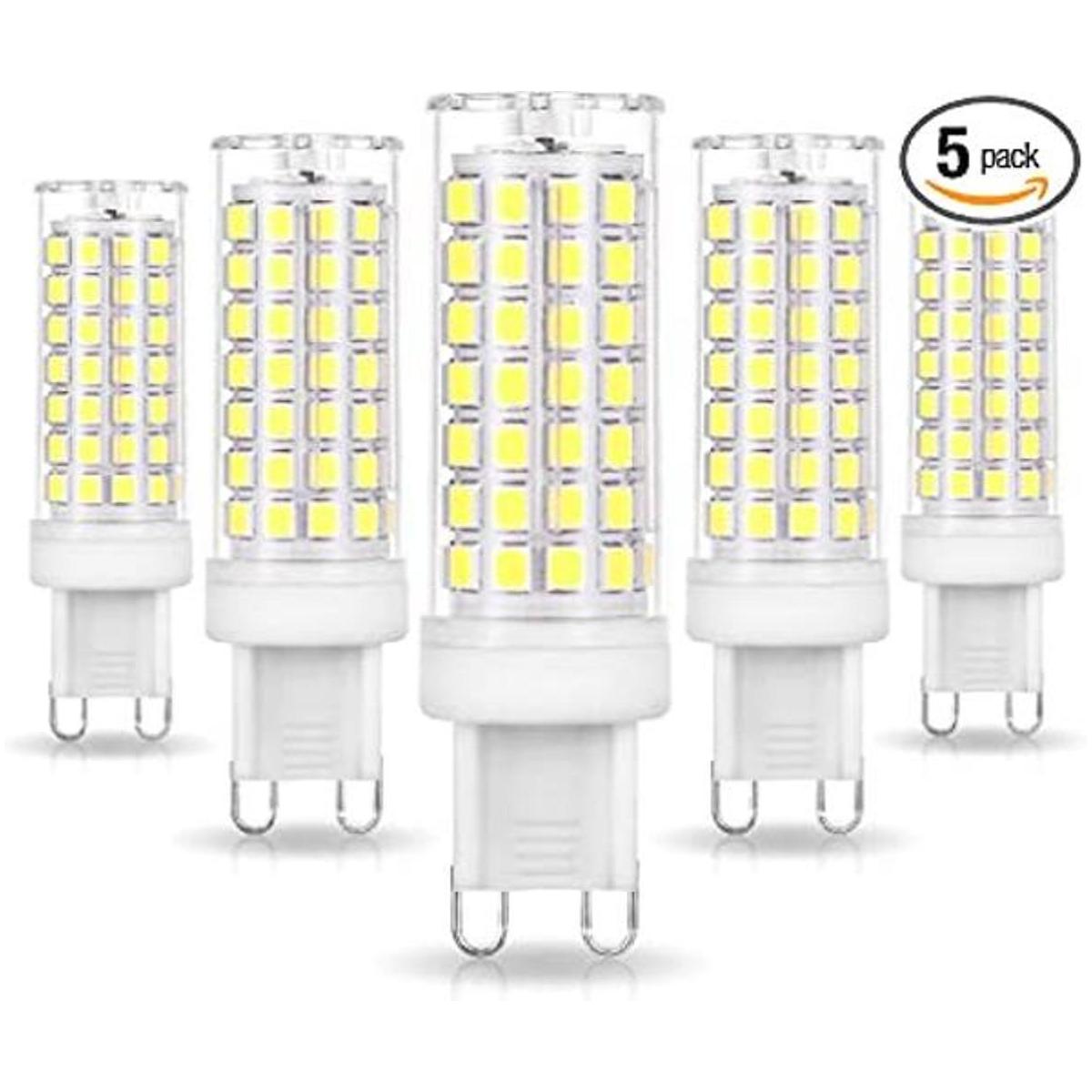 Ziomitus Bombillas LED G9 sin parpadeo regulable de 6000