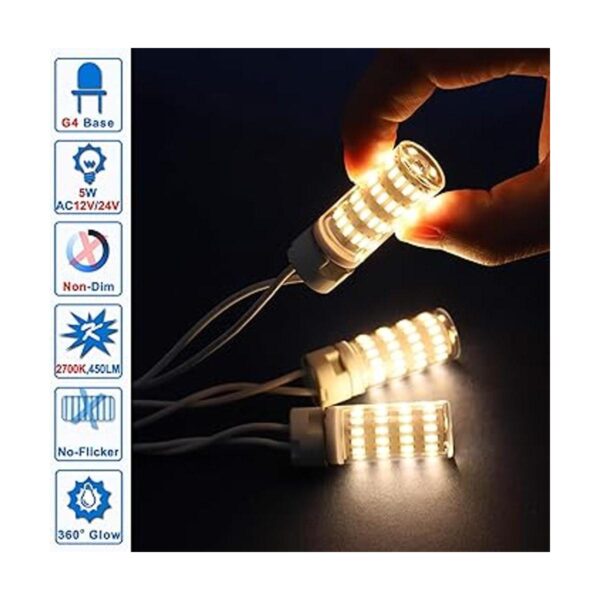 Bombillas LED Ziomitus G4 de 5 W reemplazan 40 W_2