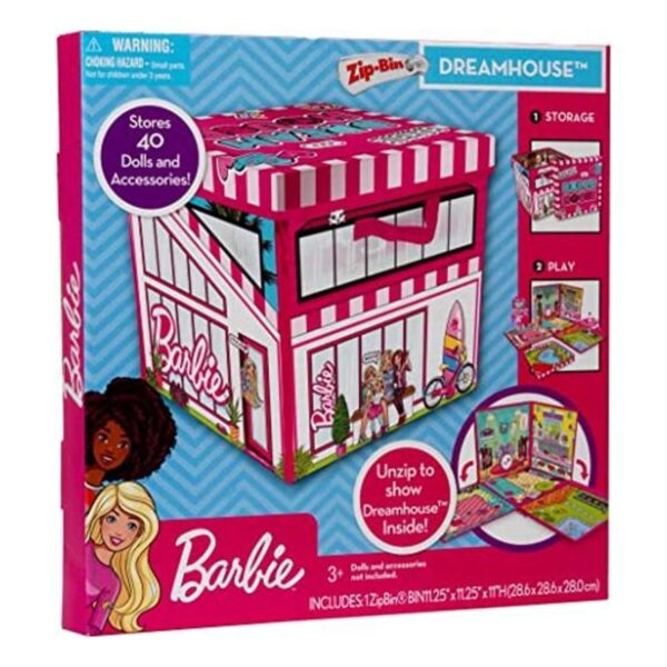 Caja ZipBin con cierres para guardar hasta 40 Barbies; se_1