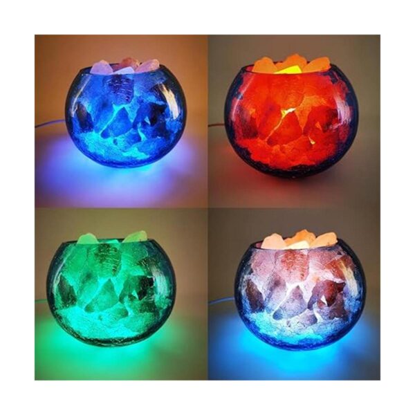 Zinyeme Lámpara de sal RGB del Himalaya con regulador_2
