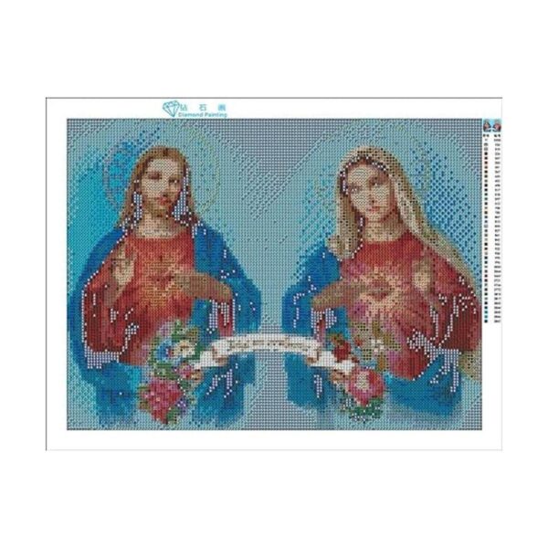 Zimal 5D Pintura de diamante con forma de mosaico y